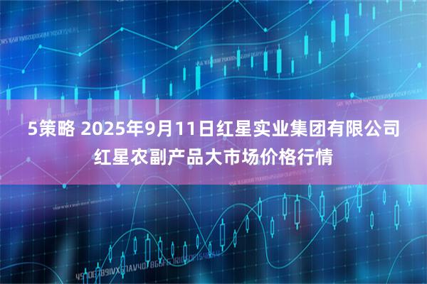 5策略 2025年9月11日红星实业集团有限公司红星农副产品大市场价格行情