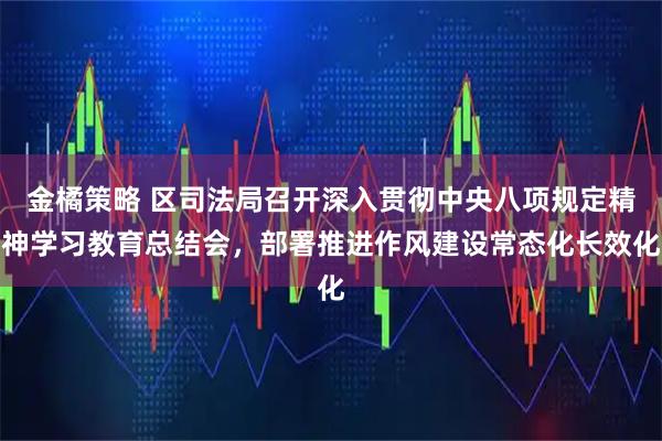 金橘策略 区司法局召开深入贯彻中央八项规定精神学习教育总结会，部署推进作风建设常态化长效化