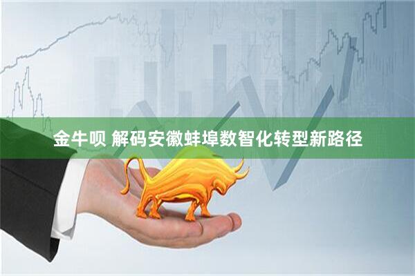 金牛呗 解码安徽蚌埠数智化转型新路径