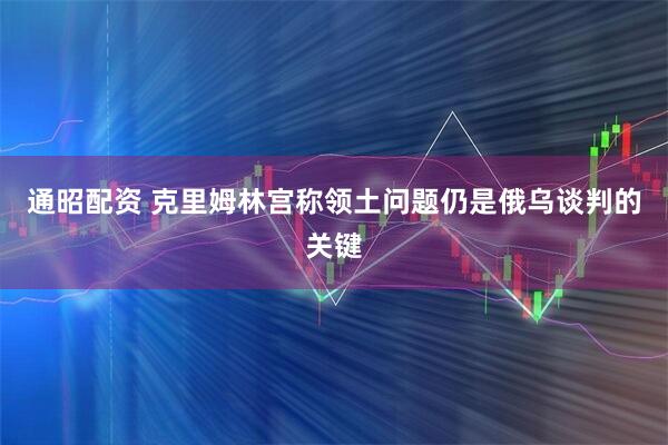 通昭配资 克里姆林宫称领土问题仍是俄乌谈判的关键