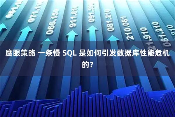 鹰眼策略 一条慢 SQL 是如何引发数据库性能危机的？