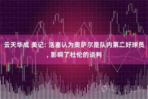 云天华成 美记: 活塞认为奥萨尔是队内第二好球员, 影响了杜伦的谈判